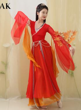 GSAK中国风改良汉服喇叭袖刺绣汉元素仙气显瘦古装套装女日常夏