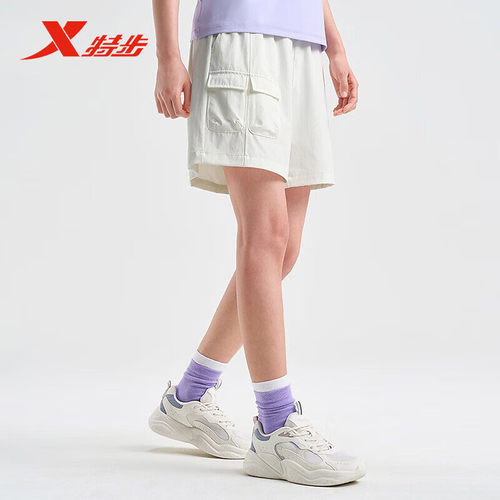 特步短裤女2025夏季新款