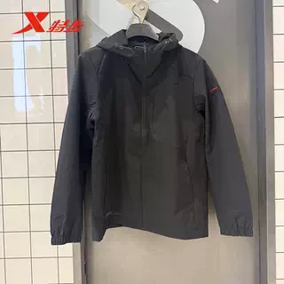 特步CHINA梭织薄外套男2026夏款防泼水基础训练风衣974229150513