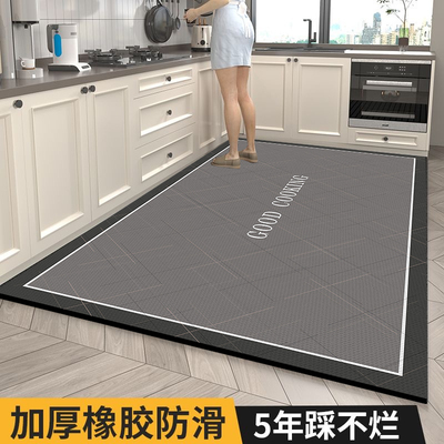 硅藻泥满铺厨房地垫吸水防滑防油可擦免洗耐脏门口脚垫垫子家用毯