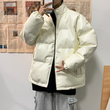 男装棉衣男PU皮棉服2023年新款宽松面包服立领冬装棉袄M2101-P105，男装棉衣，星座815-2