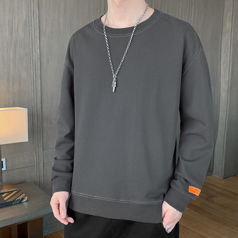 21长袖t恤卫衣秋衣秋季春装上衣服打底衫内搭潮流圆领男W806-P23,男装卫衣,星座815-2