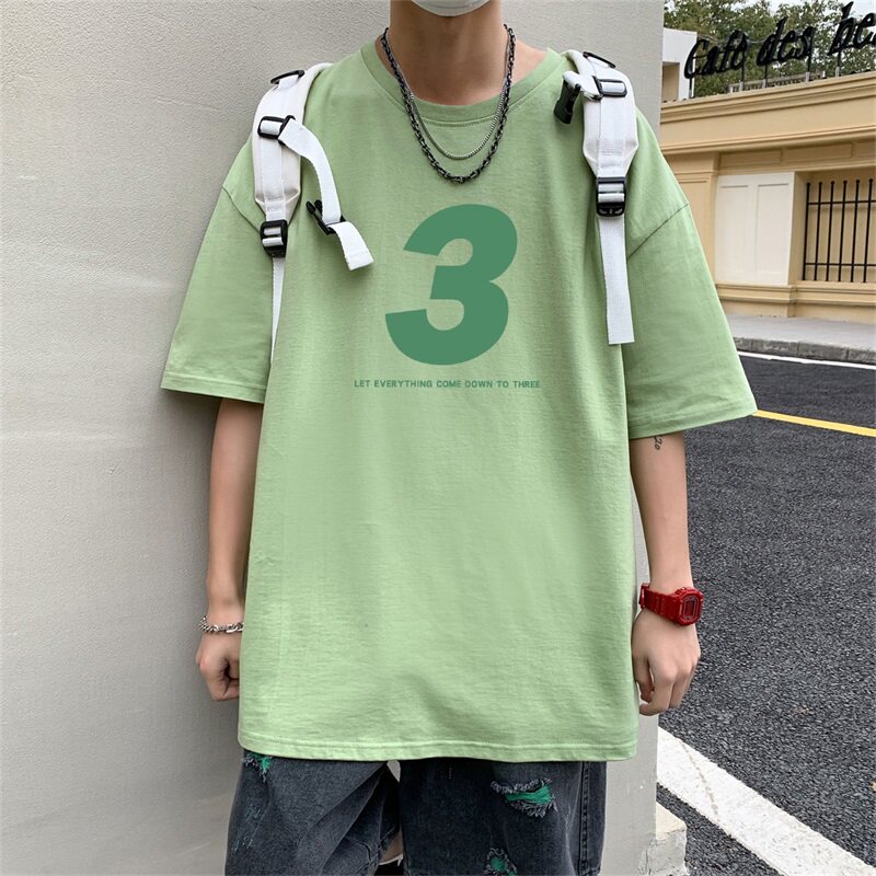 2024夏季新款短袖T恤男大码港风体恤潮牌潮流纯棉打底衫T6608-P15,男装T恤,星座815-2