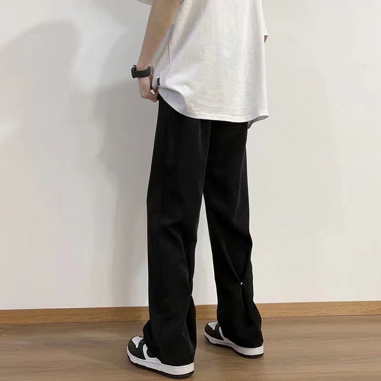 冰丝垂感西裤-高街休闲裤子薄款垂感拖地裤X28-P28,男装休闲裤,星座815-2