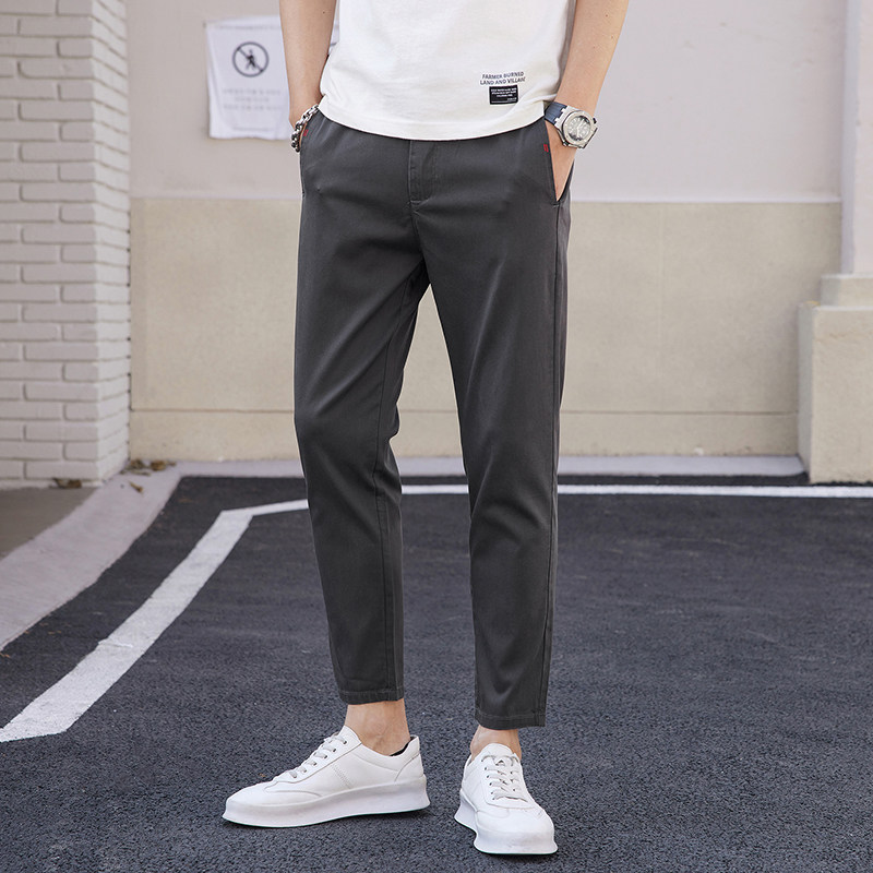 22休闲裤男直筒裤韩版修身直筒春季休闲弹力春秋款长裤子K868-P45,男装休闲裤,星座815-2