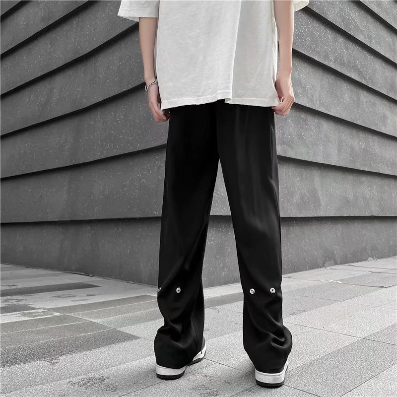 冰丝垂感西裤-高街休闲裤子薄款垂感拖地裤X28-P28图片