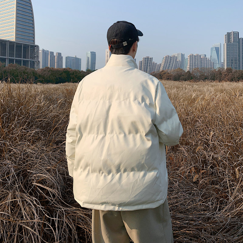 男装棉衣男PU皮棉服2023年新款宽松面包服立领冬装棉袄M2101-P105,男装棉衣,星座815-2