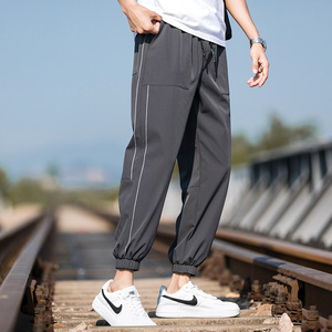 夏季九分运动男哈伦束脚裤韩版潮流新款男士休闲裤子K03-P28图片