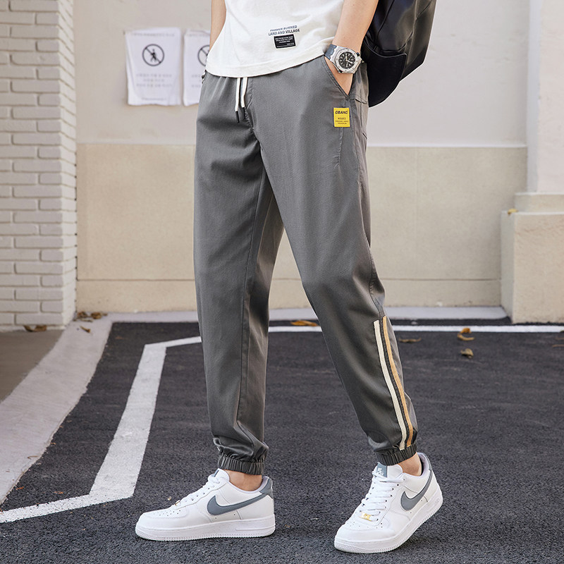 2023春夏 松紧腰束脚宽松哈伦休闲裤男  M-5XL码K2283-P45图片