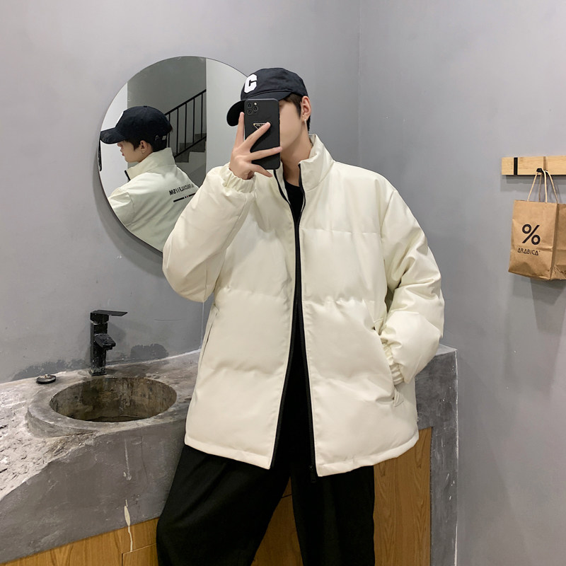 男装棉衣男PU皮棉服2023年新款宽松面包服立领冬装棉袄M2101-P105,男装棉衣,星座815-2
