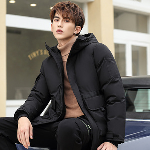 21冬季短款情侣装工装休闲百搭羽绒服外套男韩版Y2058-P90图片