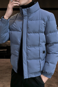 跑量冬装棉衣男外套男冬季纯色立领棉服青年M8228-P60图片