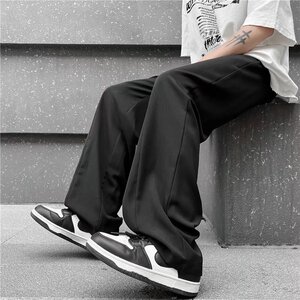 冰丝垂感西裤-高街休闲裤子薄款垂感拖地裤X28-P28图片