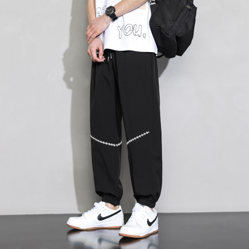 冰丝裤男夏季宽松束脚超薄垂感丝滑休闲长裤速干运动裤K2209-P35图片