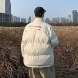港风棉衣男PU皮棉服21年新款宽松面包服立领冬装棉袄M2102-P6105，男装棉衣，星座815-2