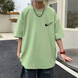 2024夏季新款短袖T恤男大码港风体恤潮牌潮流纯棉打底衫T6615-P15，男装T恤，星座815-2