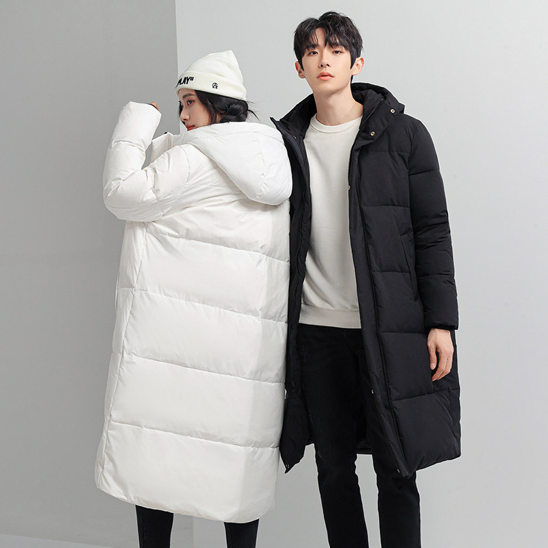 冬季长版羽绒服情侣休闲运动潮外套同款可印花压标Y8006-P120,男装羽绒服,星座815-2