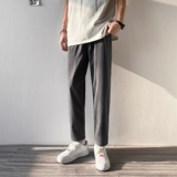 2023春夏新款男士简约百搭休闲小脚冰丝速干九分裤K10-P19，男装休闲裤，星座815-2