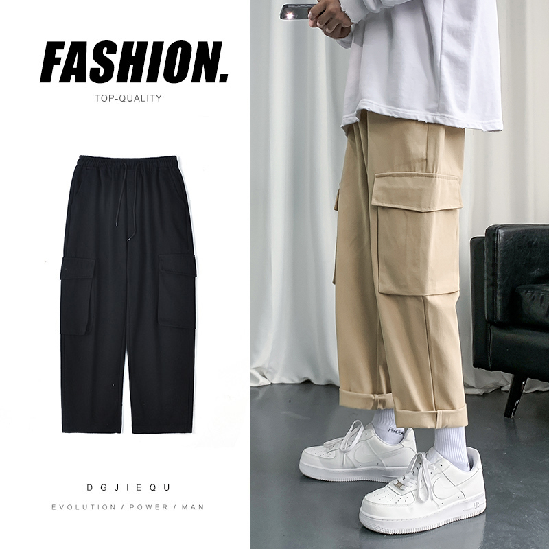 Spring fried street fashion casual overalls men's baggy casual pants