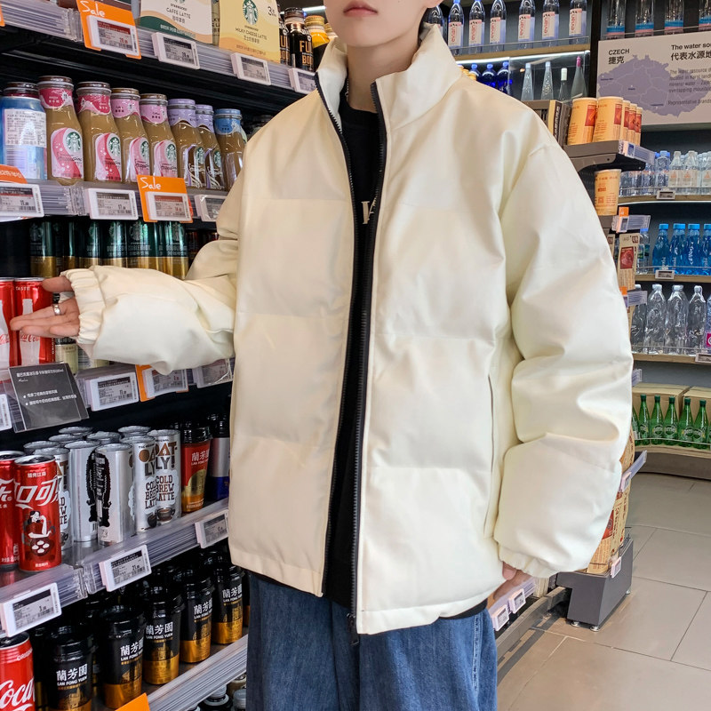 男装棉衣男PU皮棉服2023年新款宽松面包服立领冬装棉袄M2101-P105,男装棉衣,星座815-2