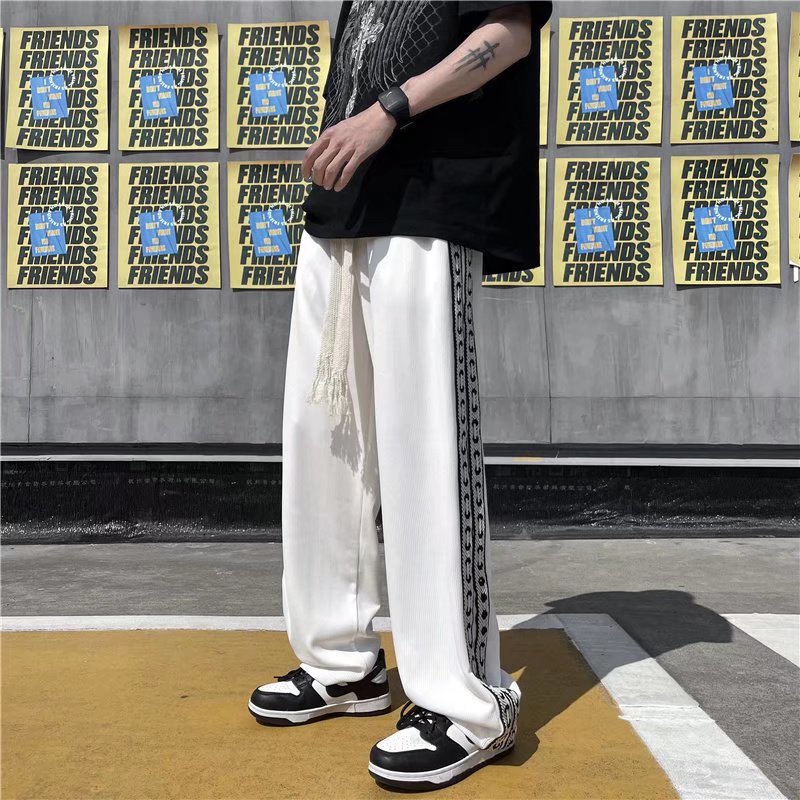休闲裤春夏季男士宽松哈伦裤潮流阔腿网红同款宽松卫裤K404-P25，男装休闲裤，星座815-2