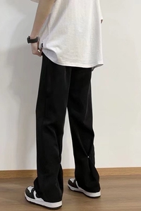 冰丝垂感西裤-高街休闲裤子薄款垂感拖地裤X28-P28图片