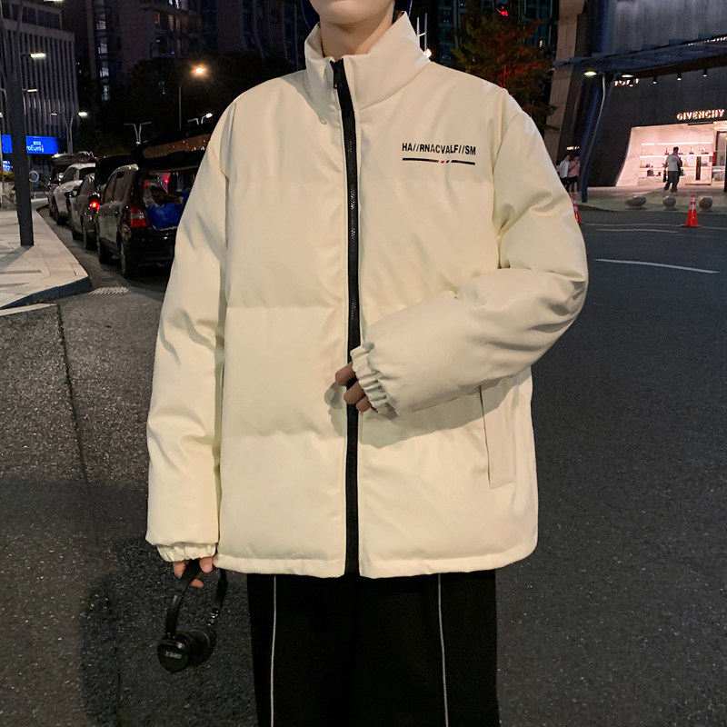 港风棉衣男PU皮棉服21年新款宽松面包服立领冬装棉袄M2102-P105,男装棉衣,星座815-2