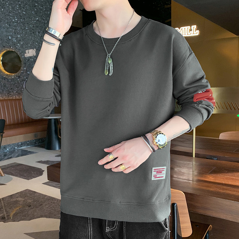 21男士卫衣圆领宽松休闲上衣服男装潮打底衫秋冬款W807-P21图片