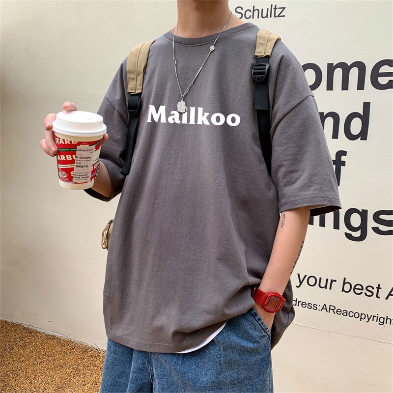 2023夏季新款短袖T恤男大码港风体恤潮牌潮流纯棉打底衫T6607-P15,男装T恤,星座815-2