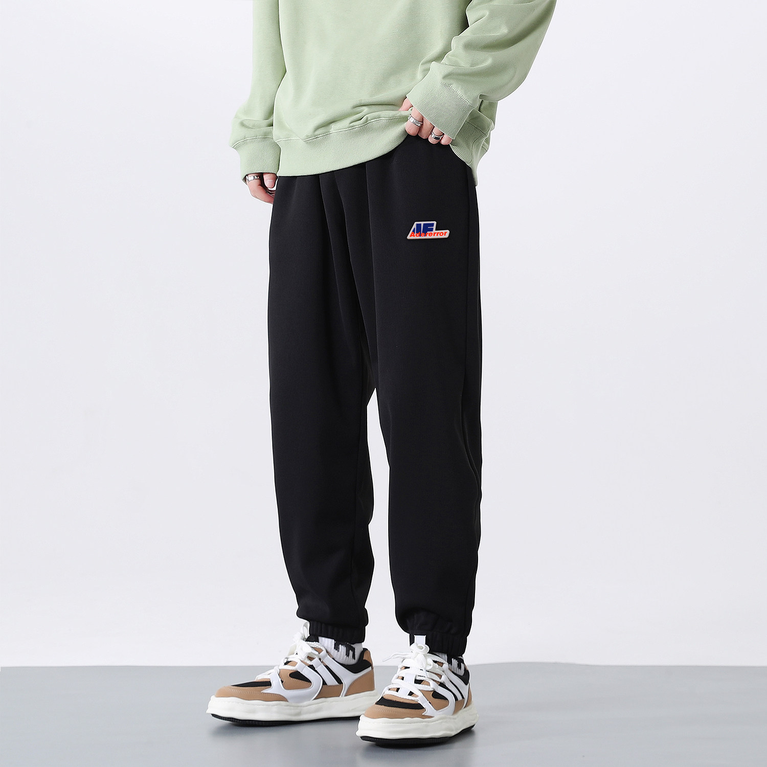 直播高品质320G重磅法螺纹潮流宽松版卫裤抗起球抗静电K728-P45,男装休闲裤,星座815-2