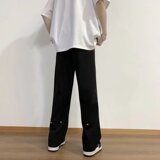冰丝垂感西裤-高街休闲裤子薄款垂感拖地裤X28-P28，男装休闲裤，星座815-2