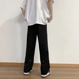 冰丝垂感西裤-高街休闲裤子薄款垂感拖地裤X28-P28图片
