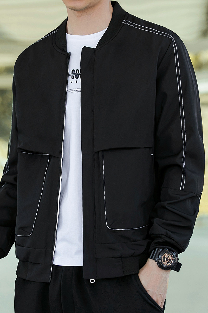 夹克男2023秋冬新款韩版棒球服外套修身男士衣服青年J837-P28,男装夹克,星座815-2
