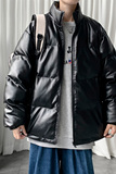 男装棉衣男PU皮棉服2023年新款宽松面包服立领冬装棉袄M2101-P105，男装棉衣，星座815-2