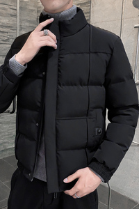 跑量冬装棉衣男外套男冬季纯色立领棉服青年M8228-P60图片