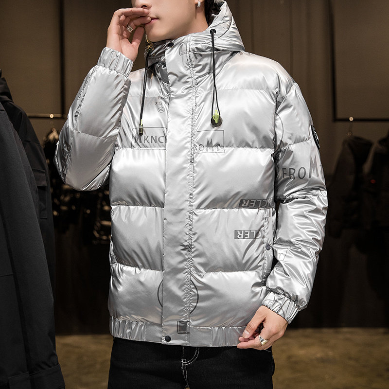 2023新款印花涂鸦情侣冬季加厚短款带帽修身羽绒服时尚Y2219-P115,男装羽绒服,星座815-2