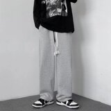 情侣百搭编织抽绳休闲裤男大码宽松拖地裤K325-P28，男装休闲裤，星座815-2