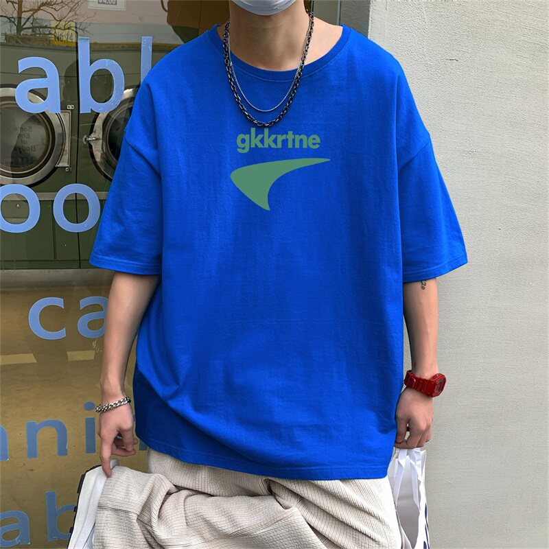 2024夏季新款短袖T恤男大码港风体恤潮牌潮流纯棉打底衫T6606-P15,男装T恤,星座815-2