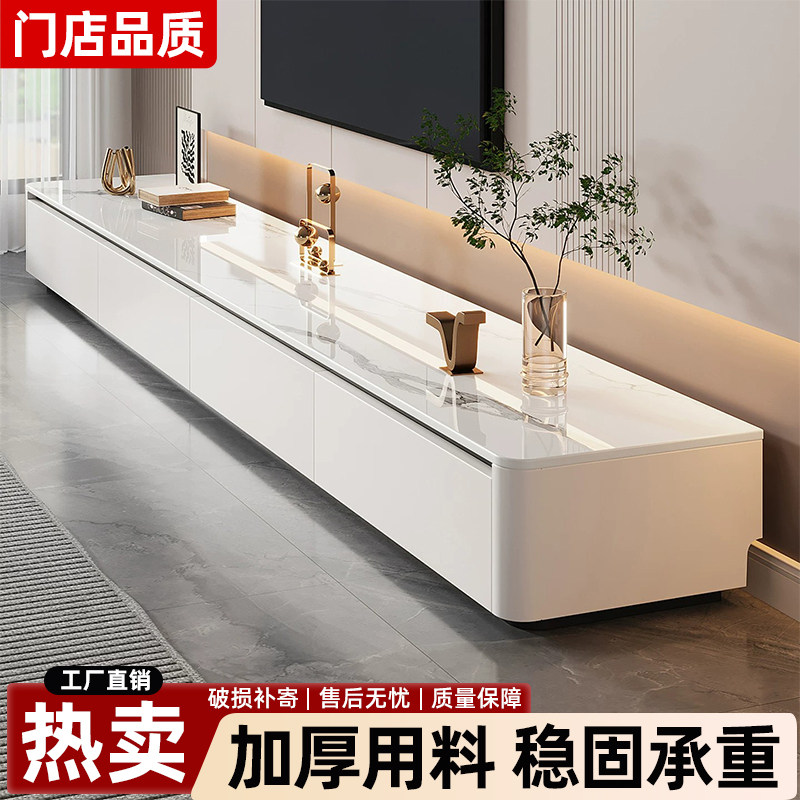 落地电视柜客厅家用新款轻奢高级感茶几实木电视机柜小户型储物柜