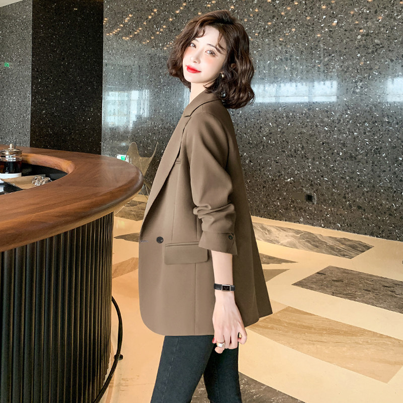 潮牌西装外套女2026春季新款小个子韩版时尚气质职业休闲西服上衣
