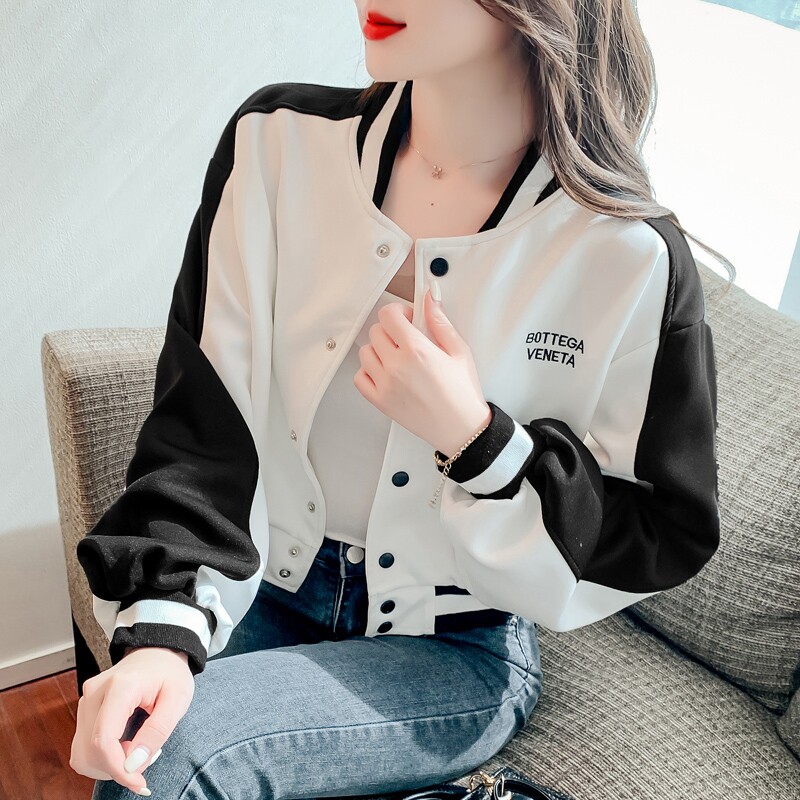 潮牌短款棒球服外套女2025春秋季小个子休闲运动夹克开衫长袖上衣
