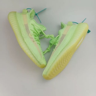 荧光绿 莆田鞋纯原版本 椰子350v2 男女运动鞋夏季休闲鞋大码夜光