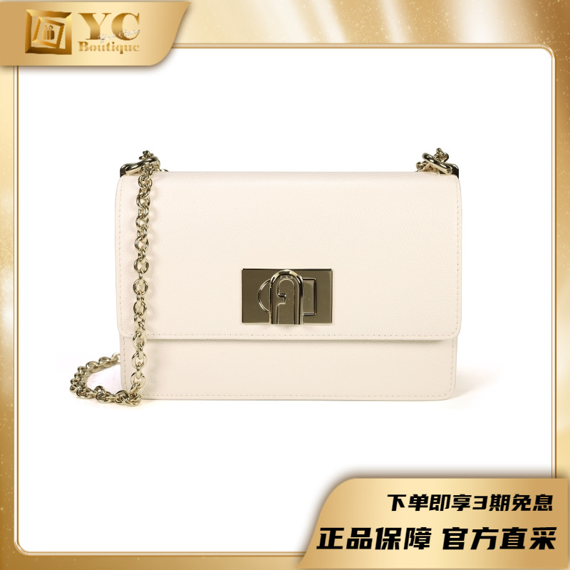 furla芙拉新款女包1927经典小号牛皮链条单肩斜挎包