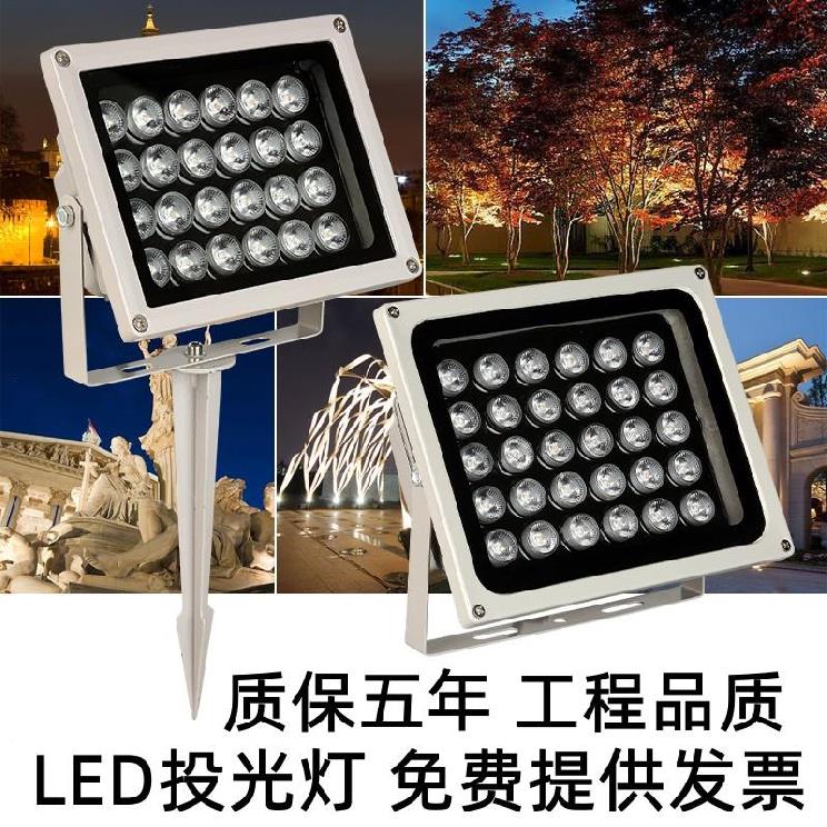 园林景观草坪园公园彩灯照树灯投光灯防水地埋灯射灯照树灯插地灯