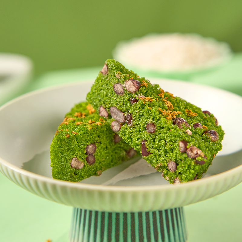 峰仔麦青红豆糕中式米糕