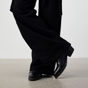 25FW life 水洗做旧马皮机缝固特异切尔西靴 for Set