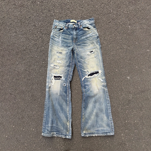 赤耳面料 life 型牛仔裤 646版 万针Boro 联名 Wirote for Set