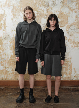 Set for life 24SS薄款舒弹罗纹凉感基础Boxy版型帽衫卫衣防晒衣