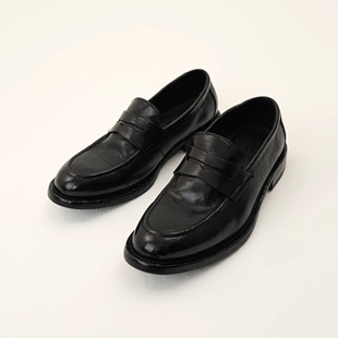 」Set 水洗做旧马皮机缝固特异乐福皮鞋 for 24FW life 「枪枪同款