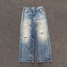 Set for life x Wirote联名赤耳面料 万针Boro微阔直筒版型牛仔裤